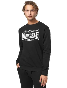 Sweat-shirt Burghead Black / White L - Lonsdale - FashionsVida