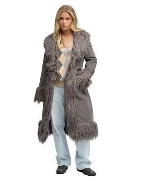 Manteau Long Afghan Cosmic Blue XS - Superdry - FashionsVida