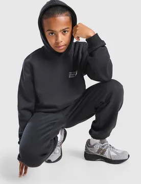 Linear Back Print Overhead Hoodie Junior, Schwarz - unisex - Size: S - New Balance - FashionsVida