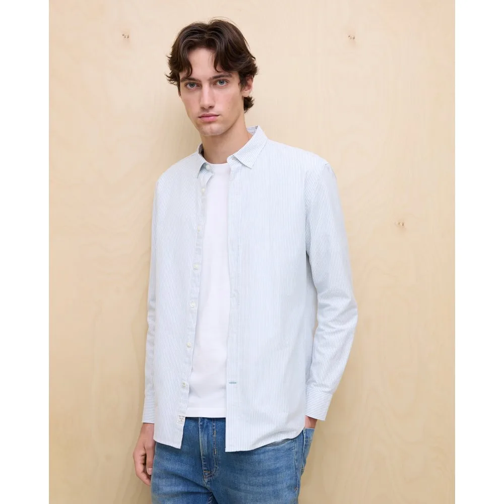 Camisa manga larga de hombre oxford rayas - Easy Wear - FashionsVida