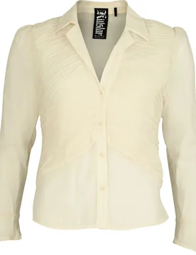 Gothic Bluse - Nocturne Nights - Evermore Eclipse Shirt Ivory - XS bis XXL - für Damen - Größe XXL - altweiß - Frauen - female - Killstar - FashionsVida