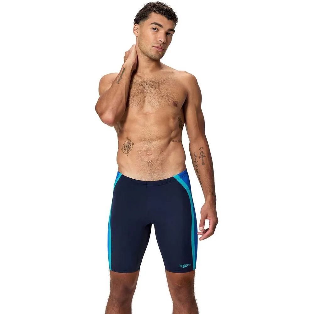 Bañador de natación para hombre Solid Splice Jammer - Speedo - FashionsVida