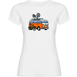 Maglietta A Maniche Corte Hippie Van Mtb White