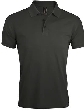 Mens Prime Pique Plain Short Sleeve Polo Shirt (Dark Grey) - Size 4xl - SOLS - FashionsVida