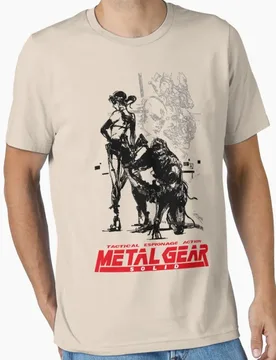 Kojima Video Game Metal Gear Solid T Shirt for Men 100% Cotton Large Size Adult Tops S-6XL - Aliexpress - FashionsVida