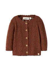 Cardigan neonata NBFKAJSA rosso scuro 62