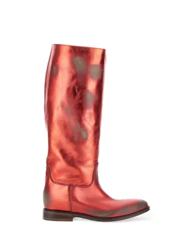 Stivali in pelle ROSSO 41 - Strategia By Elena Iachi - FashionsVida
