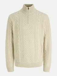 Strickpullover JPRBLUCALLUM Beige XXL