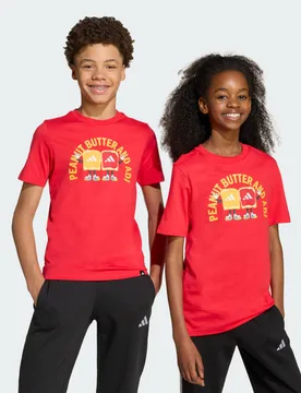 T-shirt grafica Food bambini e bambine 13-14A Pure Ruby - Adidas - FashionsVida