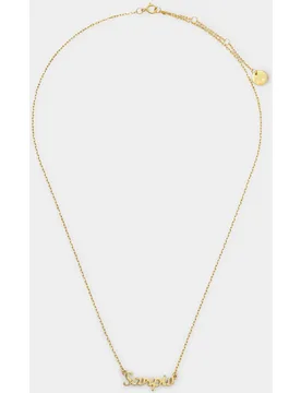 Collar de plata con lettering de signo del zodiaco escorpio - Parfois - FashionsVida