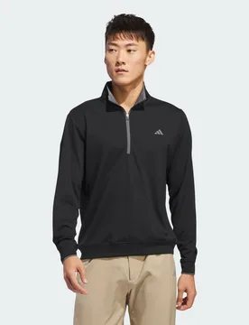 Top leggero con mezza zip S Black - Adidas - FashionsVida