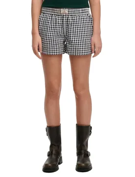 Short Stripe Elastic Navy Gingham M - Superdry - FashionsVida