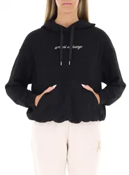 Felpa con cappuccio NERO L