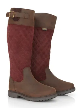 Ashby Womens Leather Waterproof Long Country Boots - - Size: 8 - Catesby England - FashionsVida