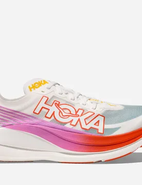 Rocket X 2 Race Shoes in Frost/Lava, Size 8 - HOKA - FashionsVida