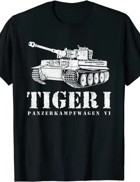 Funny Army Tiger Tank World War VI Retro Gift Men's Summer Cotton O-neck Short Sleeve T-shirt - Aliexpress - FashionsVida