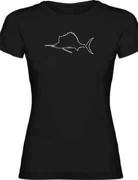 Sailfish Short Sleeve T-shirt Black 2XL Women - Kruskis - FashionsVida