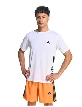 T-shirt à Manches Courtes Workout Essentials Base 3 Stripes White / Black 2XL - Adidas - FashionsVida