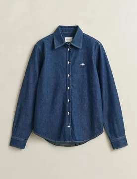 Camisa de mujer de manga larga denim - Gant - FashionsVida