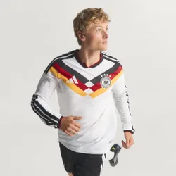 Maglia Home Authentic Long Sleeve Germania 26 M White
