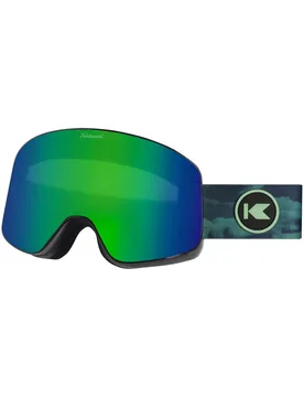 Skibrille Slingshots Green Machine / Revo Caribbean Blue aus Silikon Grün - Knockaround - FashionsVida