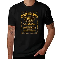 Jayden Daniels T-Shirt Basic Solid Color Short Sleeve T-Shirt