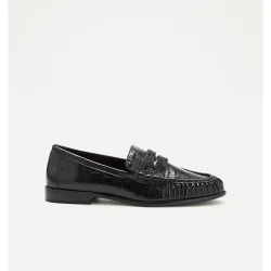 Zapato plano, mocasin print