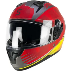 Casco Moto Integrale 3MHG SPEEDER SPORT Rosso Giallo o taglia L
