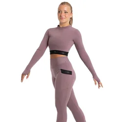 T-shirt à Manches Longues Amoli Violet XL