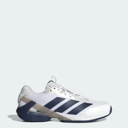 Scarpe da tennis adizero Ubersonic 5 42 Cloud White / Dark Blue / Silver Metallic