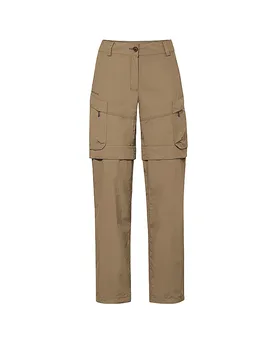 Damen Wanderhose Neyland Cargo Zip-Off hellbraun 42 W - VAUDE - FashionsVida