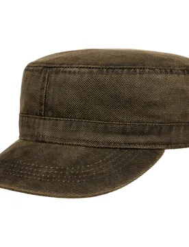 Classic Cotton Army Cap by - brown - Female - Size: One Size - Lipodo - FashionsVida