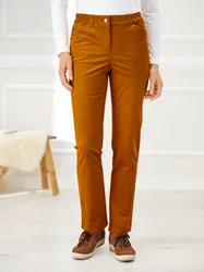 Baumwoll-Cordhose Thermo - Curry - female - Size: 19