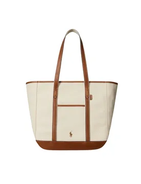 Borse a spalla donna - md shp tte tote medium - beige - Ralph Lauren - FashionsVida