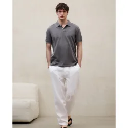 Polo de hombre tedan de algodón de manga corta