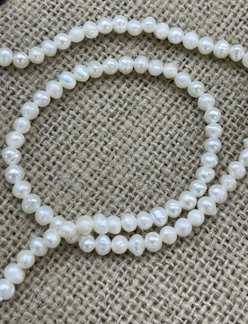 A 3-4mm Potato Shape White Natural Freshwater Pearl Loose Beads for Needlework Jewelry Making DIY Necklace Bracelet Accessories - Aliexpress - FashionsVida