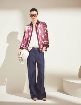 Blusa de mujer manga larga con estampado posicional de flores - Woman El Corte Inglés - FashionsVida