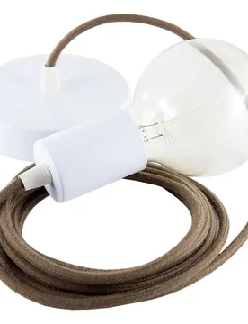 Cables Suspension Luminaire Rc13 50 Cm Brown / White One Size - Creative - FashionsVida