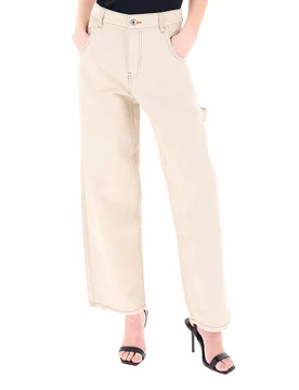 Jeans wide leg CHAMPAGNE 27 - Fracomina - FashionsVida