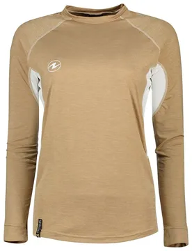 Rash Guard Manches Longues Lf Beige / White XL - Aqualung - FashionsVida