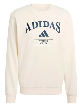 Heritage Graphic Crew Sweatshirt Chalk White / Dark Blue XS - Adidas - FashionsVida
