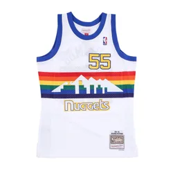 Canotta Basket Uomo Nba Swingman Jersey Hardwood Classics No 55 Dikembe Mutombo 1991-92 Dennug Original Team Colors