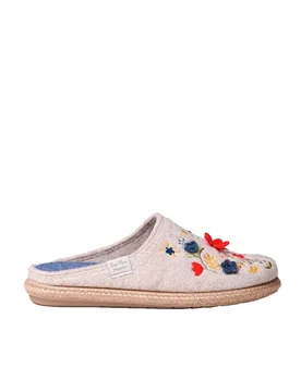 Pons Pantoufles Deli-ef Beige / Mutlicolor EU 37 - Toni - FashionsVida