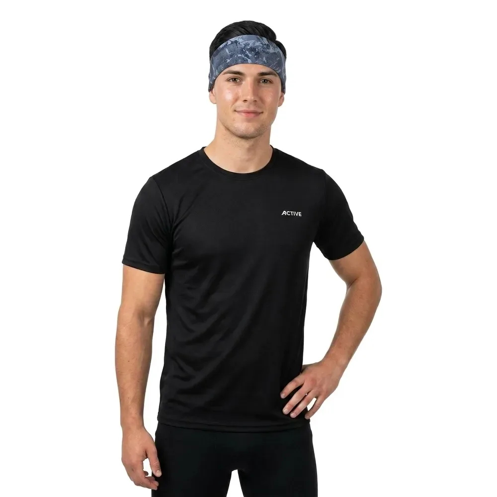 Fascia Per Capelli Active Stretch Nightfall Blue Mountain One Size - Smartwool - FashionsVida