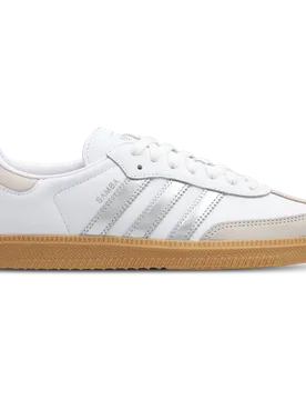 Samba Women's Sneakers - White - Size 6 - Leather - White - Size: 6 - Adidas - FashionsVida