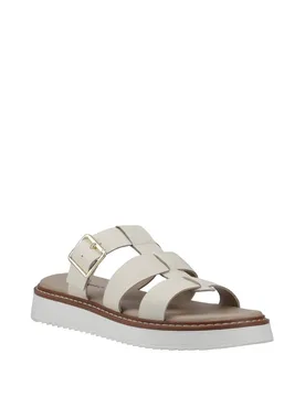 Women's Celeste Slide Sandal in Cream Size: 4 - Cream - Size: 4 - Hush puppies - FashionsVida