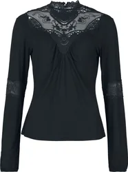 Gothic Langarmshirt - Mystical Woods - S bis 5XL - für Damen - Größe L - schwarz - Frauen - female