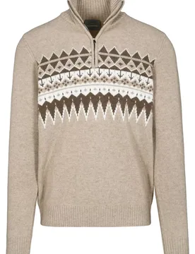 XXL Zip Troyer Pullover, uni male - XXL - FashionsVida