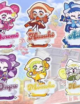 Ojamajo Doremi 10CM Kawaii Anime Figure Acrylic Stand with Printed Base Cute Desk Decor Party Gift Keychain - Aliexpress - FashionsVida