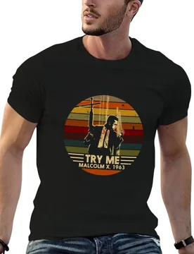 Try Me - Malcom X, T-Shirt tshirts personalised football t shirt fruit of the loom mens t shirts - Aliexpress - FashionsVida